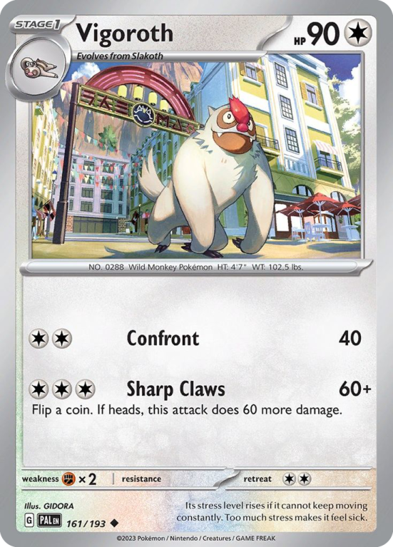 Vigoroth 161/193 Scarlet & Violet Paldea Evolved