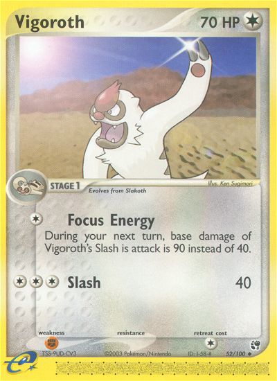 Vigoroth 52/100 EX Sandstorm