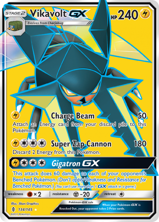 Vikavolt-GX 134/145 Sun & Moon Guardians Rising