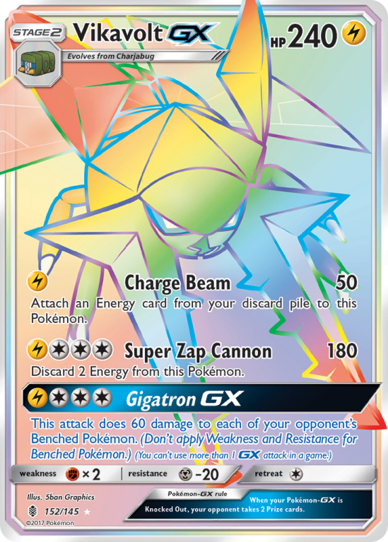 Vikavolt-GX 152/145 Sun & Moon Guardians Rising