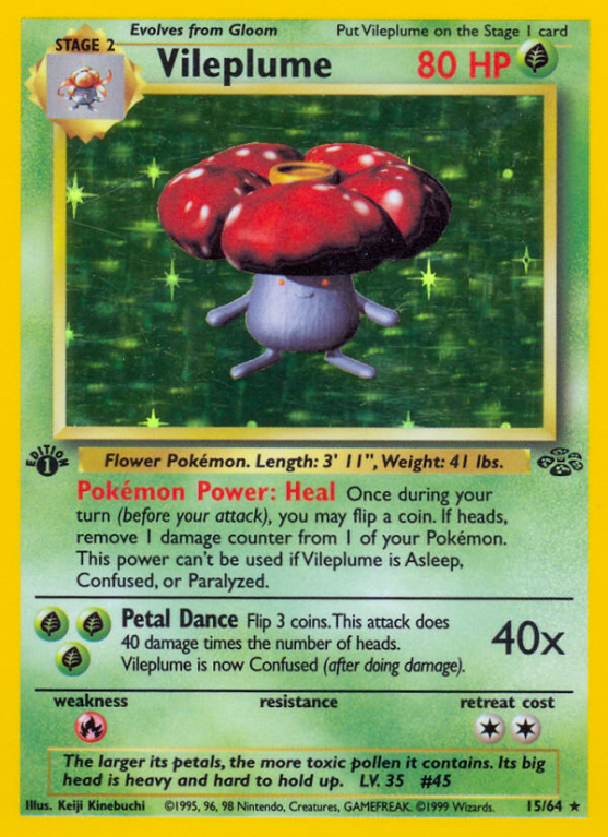 Vileplume 15/64 Base Jungle