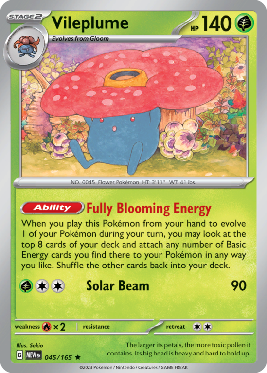 Vileplume 45/165 Scarlet & Violet 151