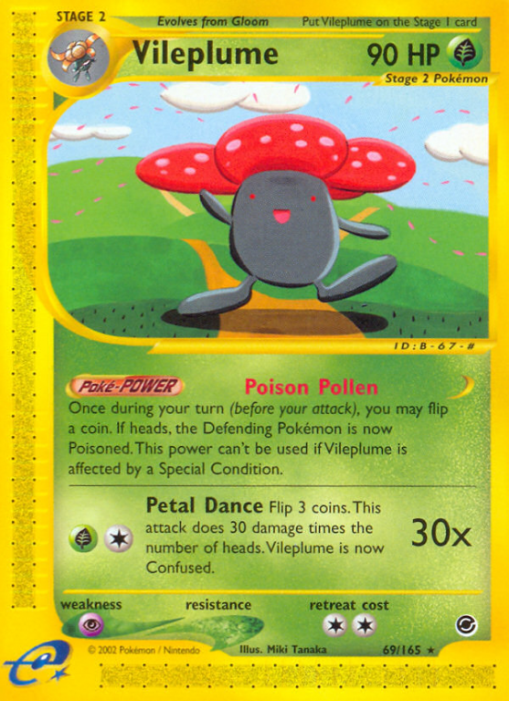 Vileplume 69/165 E-Card Expedition Base Set