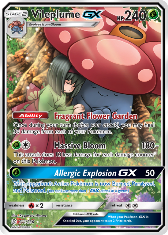 Vileplume-GX 211/236 Sun & Moon Cosmic Eclipse