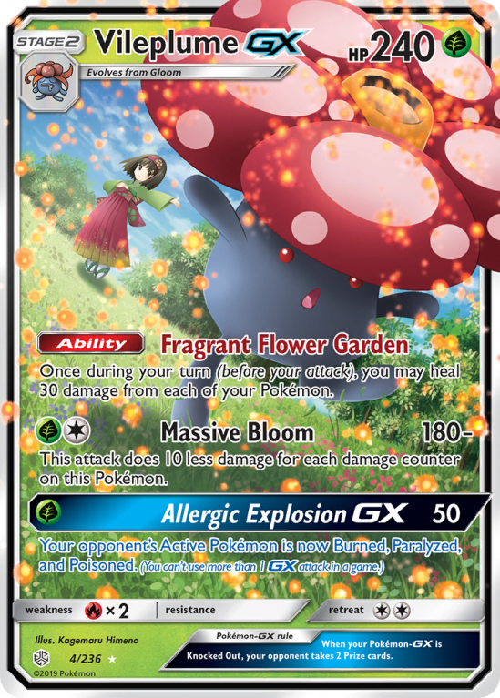 Vileplume-GX 4/236 Sun & Moon Cosmic Eclipse