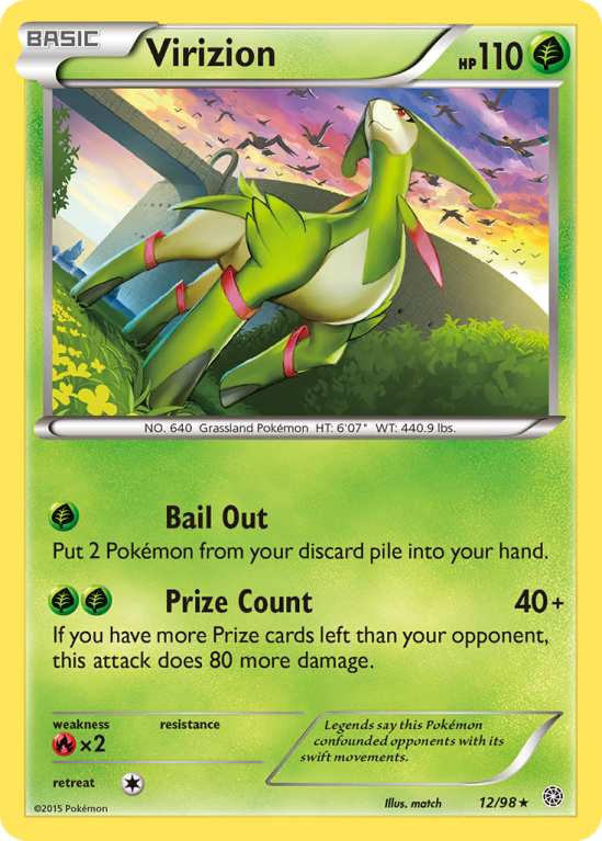Virizion 12/98 XY Ancient Origins