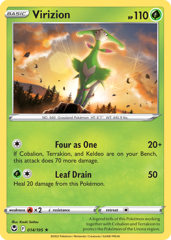 Virizion 14/195 Sword & Shield Silver Tempest