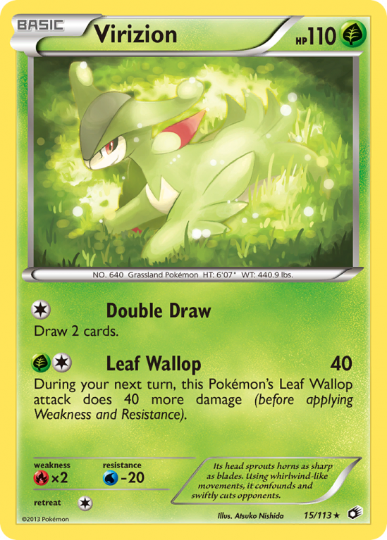 Virizion 15/113 Black & White Legendary Treasures