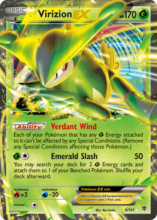 Virizion-EX 9/101 Black & White Plasma Blast