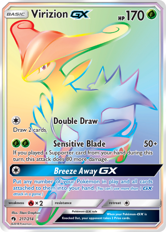 Virizion-GX 217/214 Sun & Moon Lost Thunder
