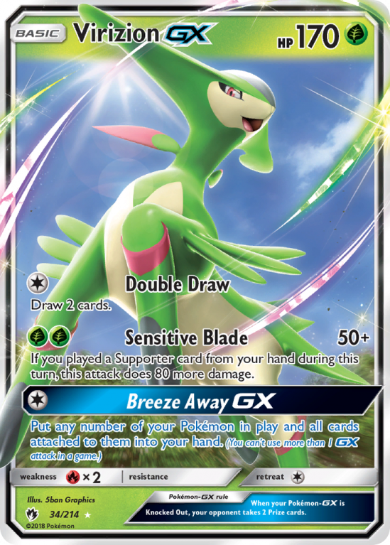 Virizion-GX 34/214 Sun & Moon Lost Thunder