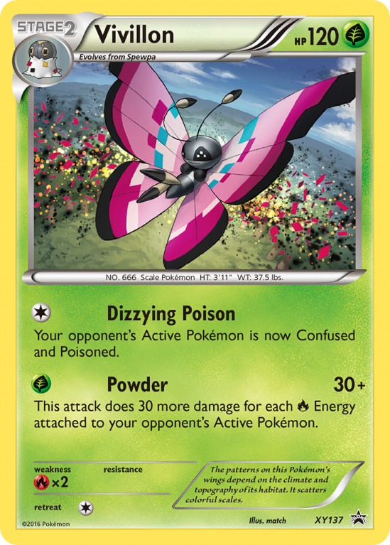 Vivillon XY137/183 XY XY Black Star Promos