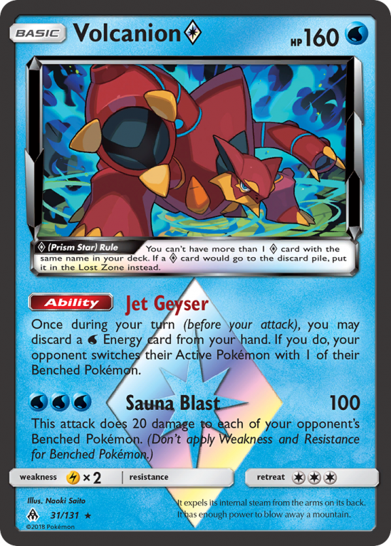 Volcanion ◇ 31/131 Sun & Moon Forbidden Light