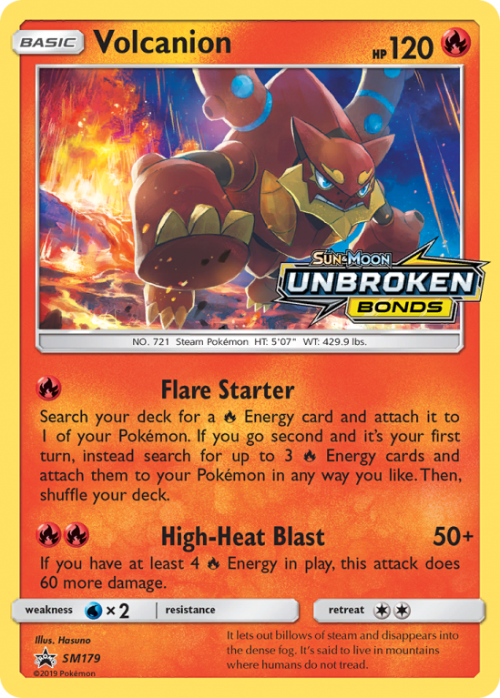 Volcanion SM179/156 Sun & Moon SM Black Star Promos