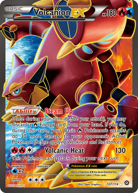 Volcanion-EX 107/114 XY Steam Siege
