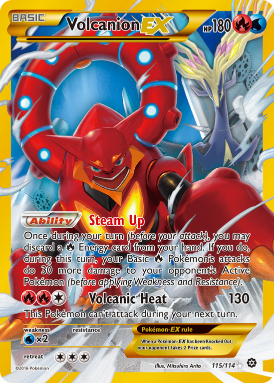 Volcanion-EX 115/114 XY Steam Siege