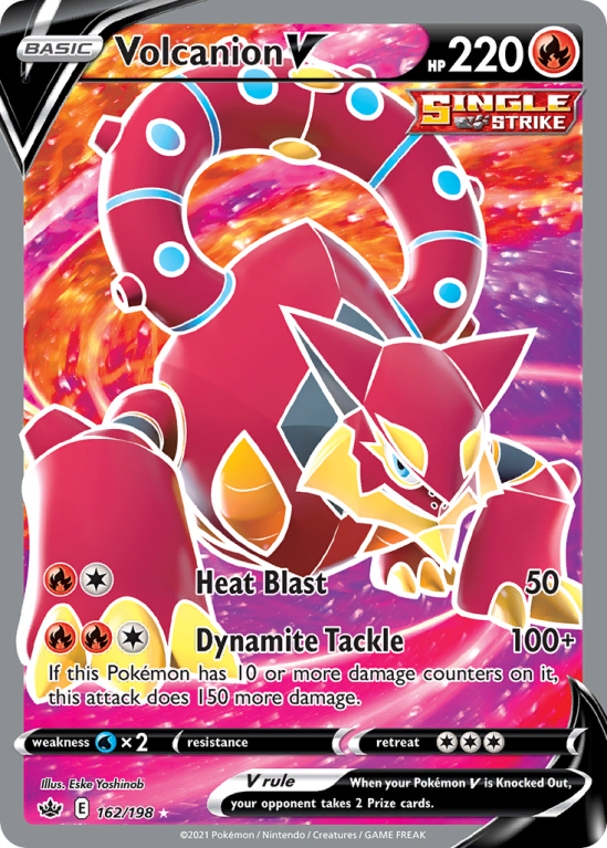 Volcanion V 162/198 Sword & Shield Chilling Reign