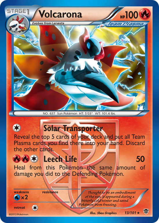 Volcarona 13/101 Black & White Plasma Blast