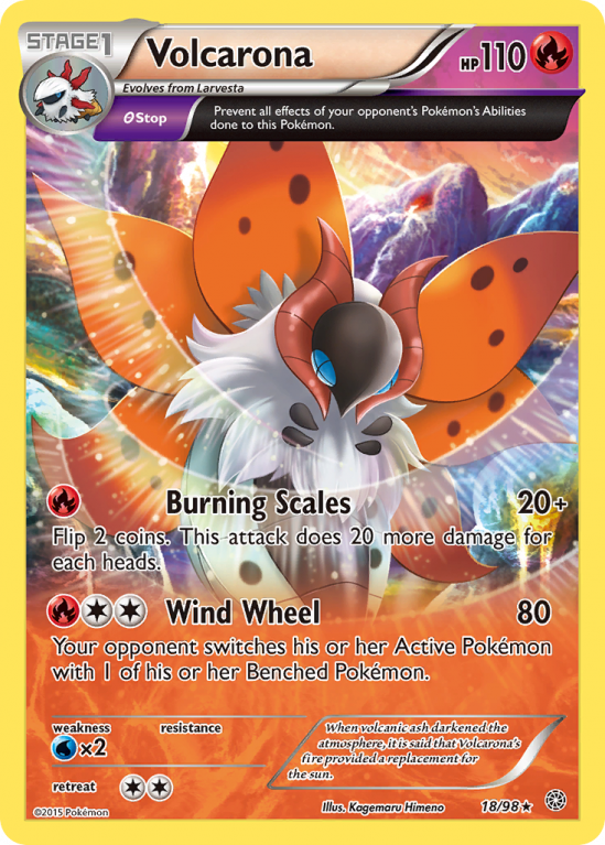 Volcarona 18/98 XY Ancient Origins