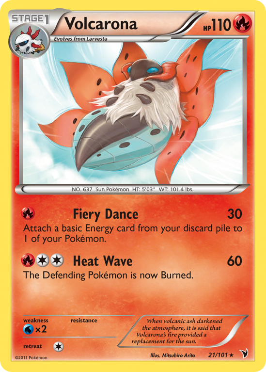 Volcarona 21/101 Black & White Noble Victories
