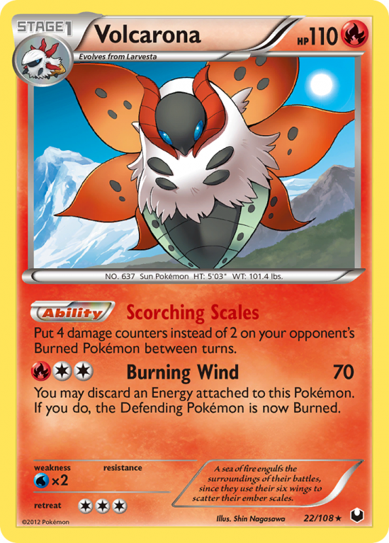 Volcarona 22/108 Black & White Dark Explorers