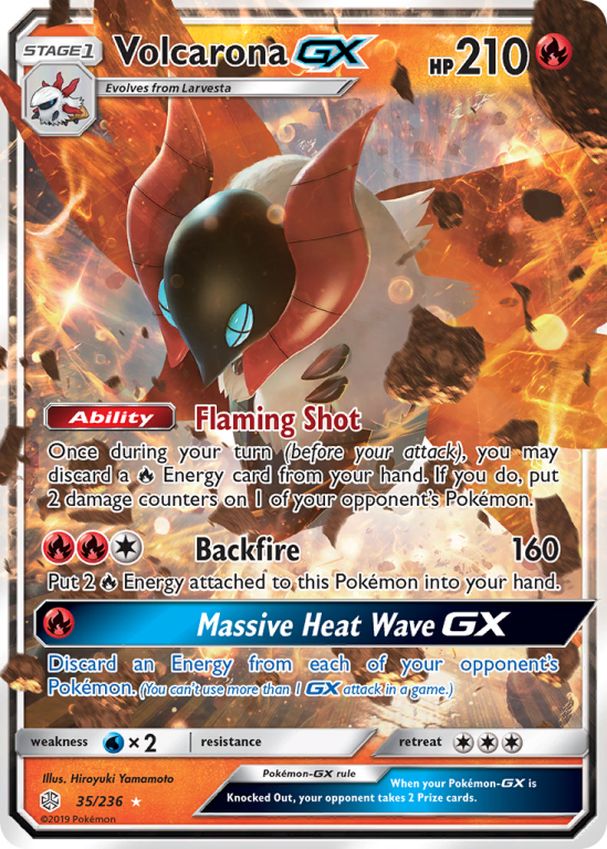 Volcarona-GX 35/236 Sun & Moon Cosmic Eclipse