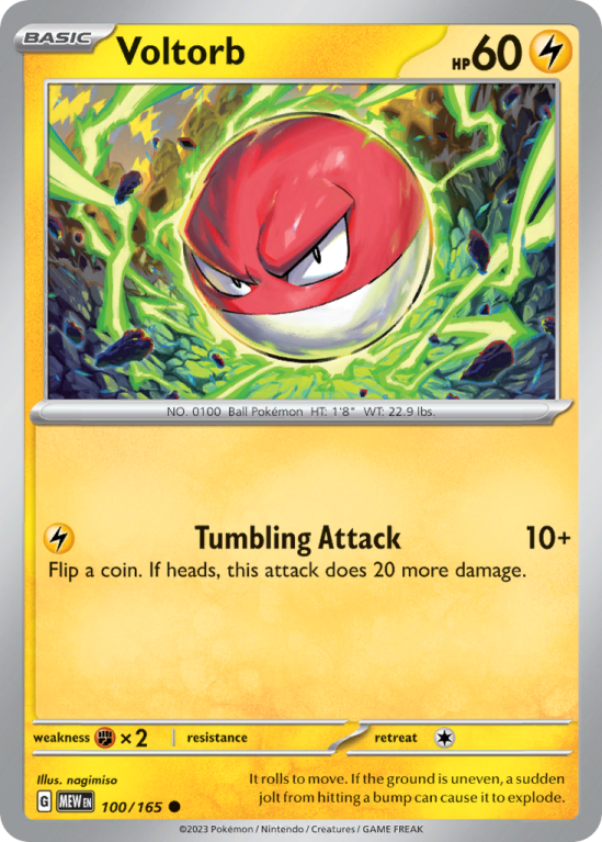 Voltorb 100/165 Scarlet & Violet 151