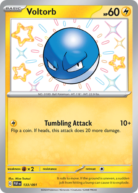 Voltorb 133/91 Scarlet & Violet Paldean Fates