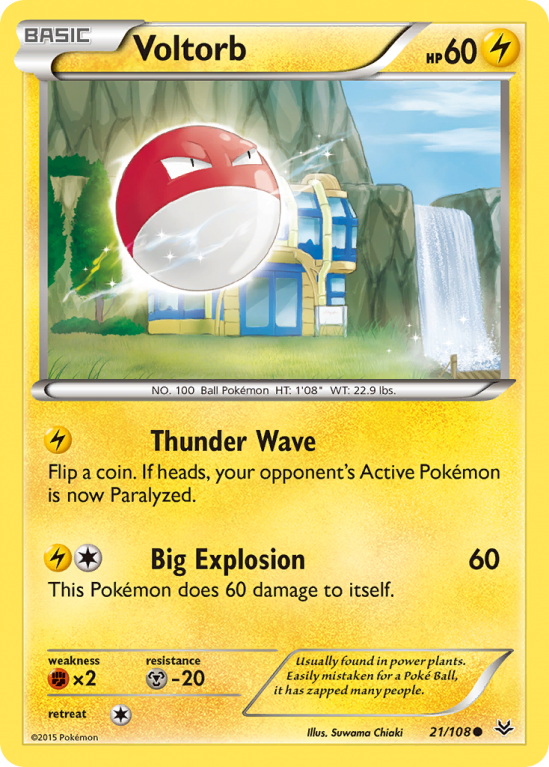 Voltorb 21/108 XY Roaring Skies