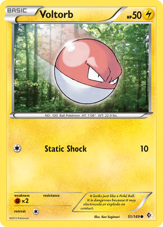 Voltorb 51/149 Black & White Boundaries Crossed