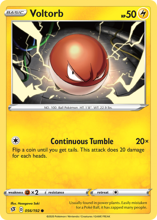 Voltorb 56/192 Sword & Shield Rebel Clash