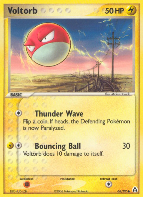 Voltorb 68/92 EX Legend Maker