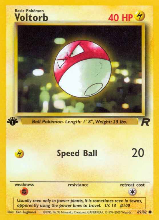 Voltorb 69/83 Base Team Rocket