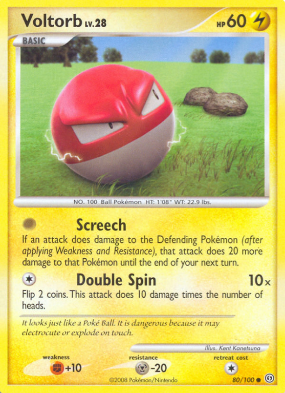 Voltorb 80/100 Diamond & Pearl Stormfront