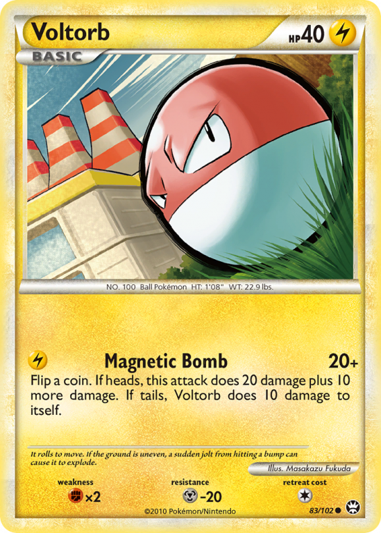 Voltorb 83/102 HeartGold & SoulSilver HS—Triumphant