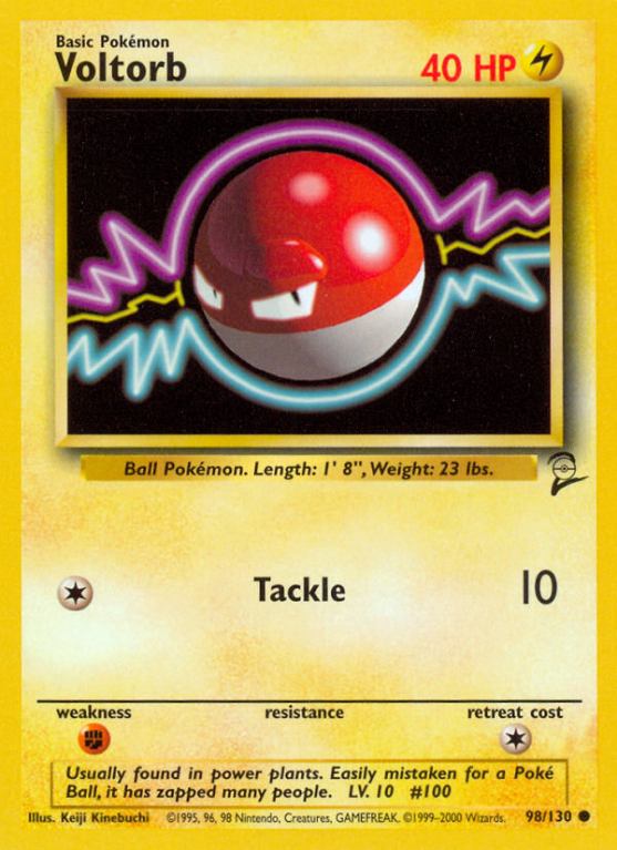 Voltorb 98/130 Base Base Set 2