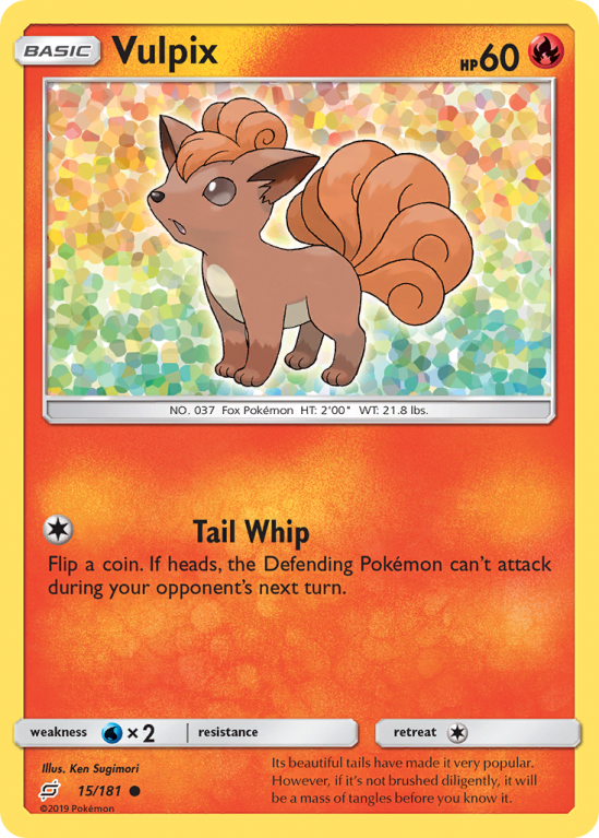 Vulpix 15/181 Sun & Moon Team Up