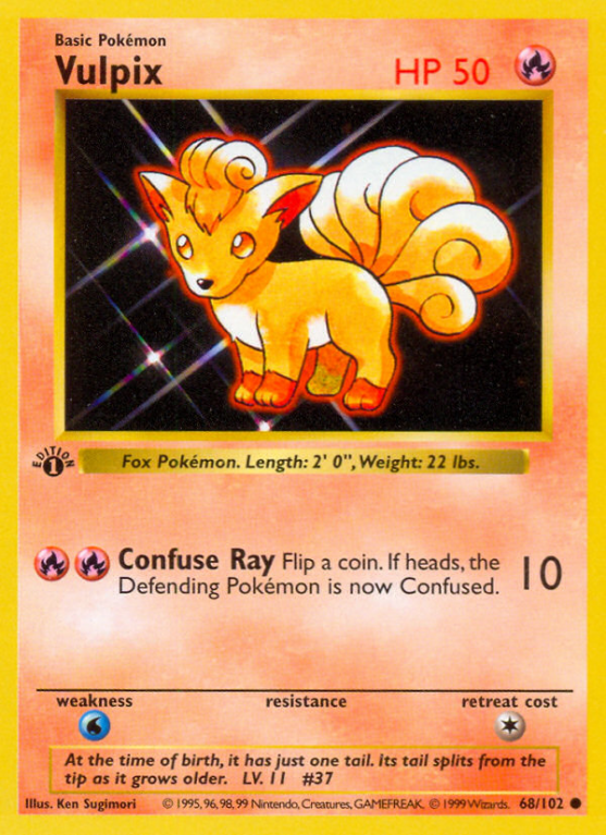 Vulpix 68/102 Base Base Set