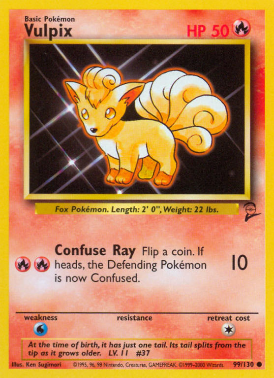 Vulpix 99/130 Base Base Set 2
