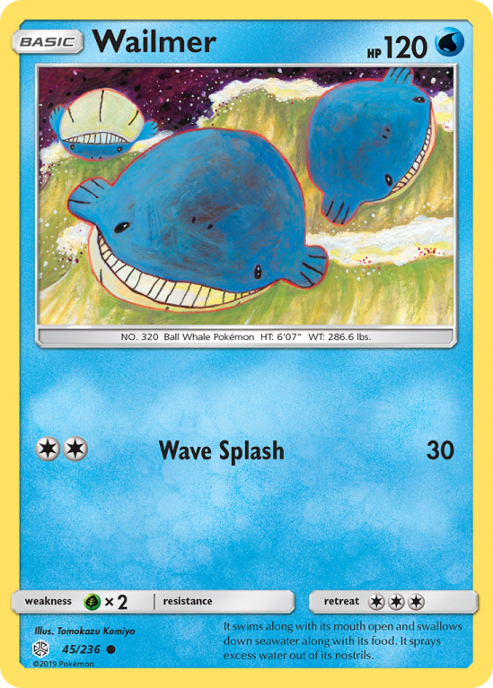 Wailmer 45/236 Sun & Moon Cosmic Eclipse