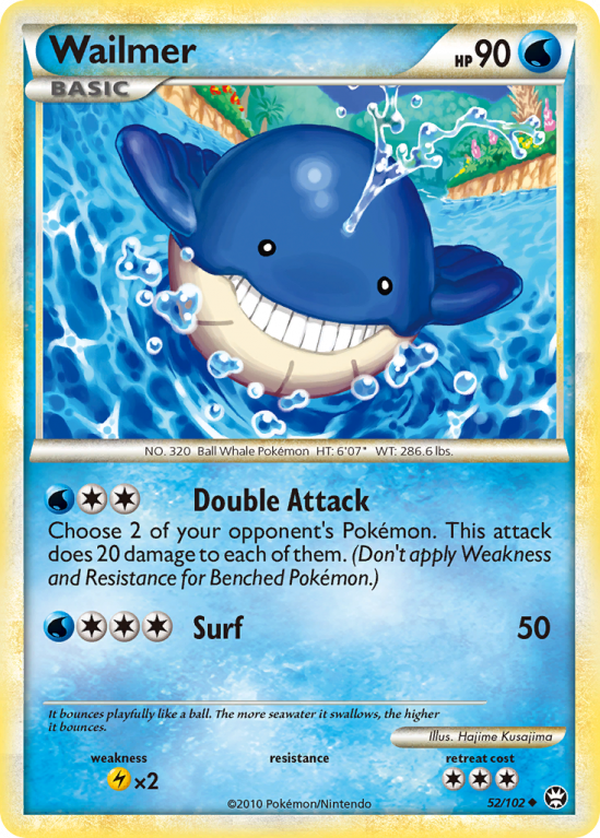 Wailmer 52/102 HeartGold & SoulSilver HS—Triumphant