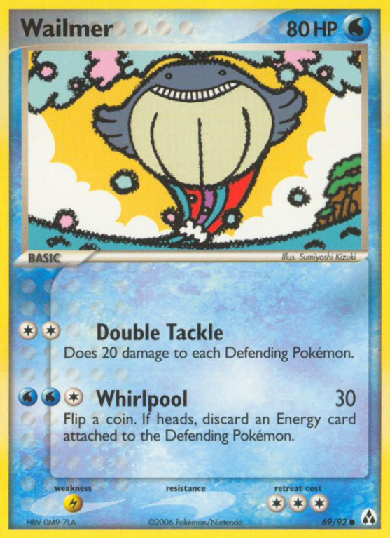 Wailmer 69/92 EX Legend Maker