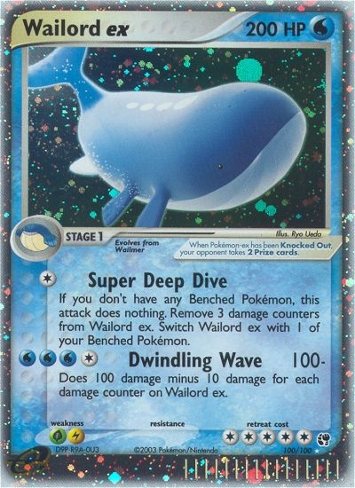 Wailord ex 100/100 EX Sandstorm