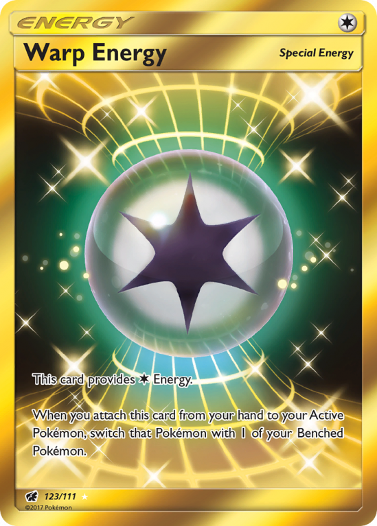 Warp Energy 123/111 Sun & Moon Crimson Invasion