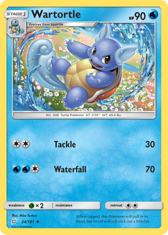 Wartortle 24/181 Sun & Moon Team Up