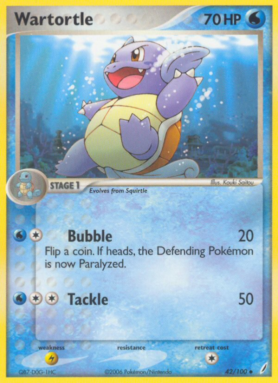 Wartortle 42/100 EX Crystal Guardians