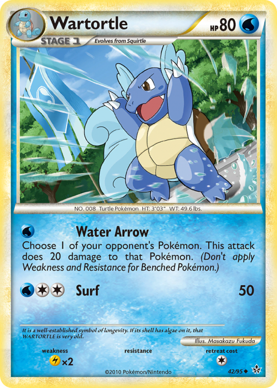 Wartortle 42/95 HeartGold & SoulSilver HS—Unleashed
