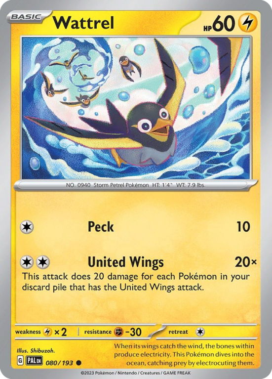 Wattrel 80/193 Scarlet & Violet Paldea Evolved