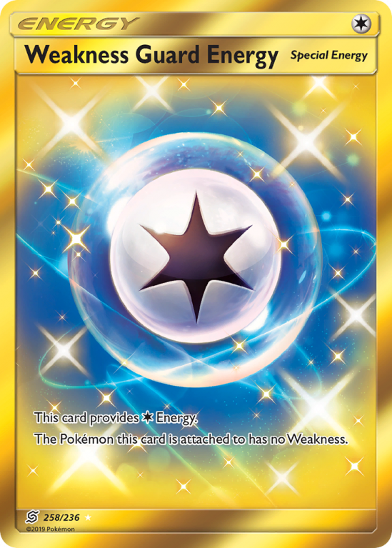 Weakness Guard Energy 258/236 Sun & Moon Unified Minds