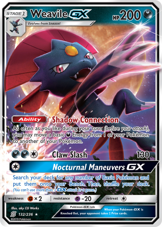 Weavile-GX 132/236 Sun & Moon Unified Minds